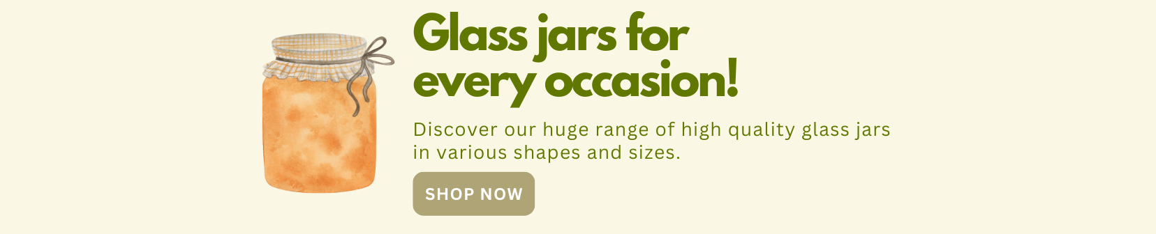 Glass Jam Jars from Wares of Knutsford